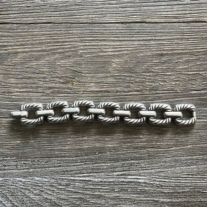David Yurman Silver Cable Link Bracelet